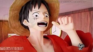 Нами против Луффи - порно видео