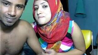 Сексуальный дези пару веб-камера трахается - порно видео